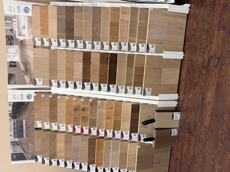 Selection of hardwood at Vantage Floorcoverings Selection of hardwood at Vantage Floorcoverings